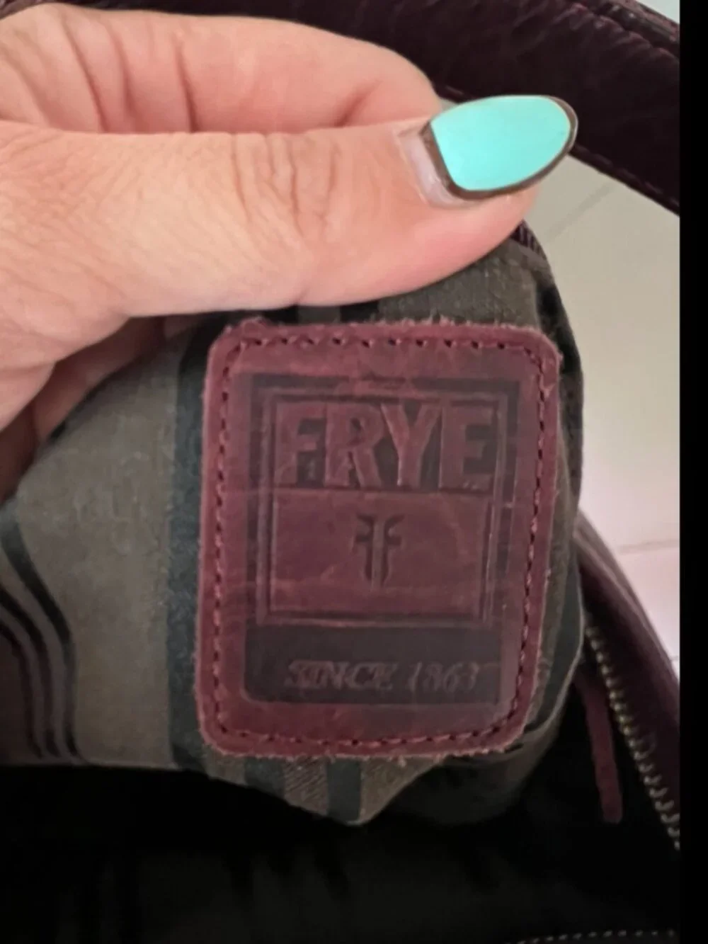 Vintage FRYE Burgundy Leather Hobo Bag ❤️